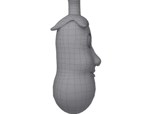 patlıcan karikat&uuml;r 3D Model