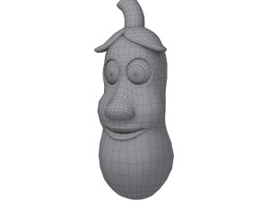 eggplant cartoon Modello 3D
