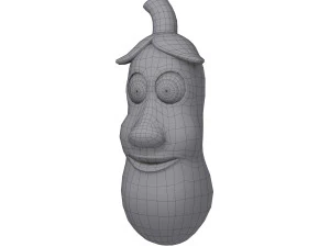 patlıcan karikat&uuml;r 3D Model