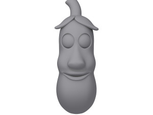 eggplant cartoon Modello 3D
