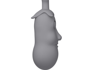 eggplant cartoon Modello 3D