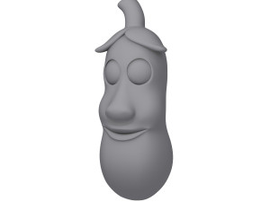 eggplant cartoon Modello 3D