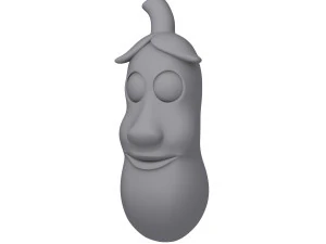 patlıcan karikat&uuml;r 3D Model
