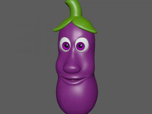 patlıcan karikat&uuml;r 3D Model