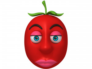 tomato cartoon 3D Model
