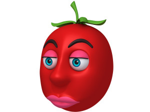 tomato cartoon 3D Model