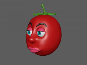 tomato cartoon 3D Model