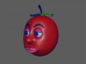 tomato cartoon 3D Model