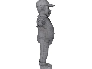 나무꾼 만화 3D 모델