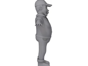 나무꾼 만화 3D 모델