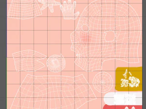 나무꾼 만화 3D 모델