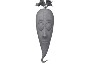 carrot cartoon 3D Модель