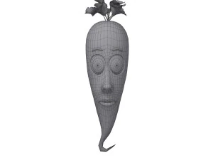 carrot cartoon 3D Model