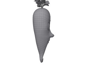 carrot cartoon 3D Модель