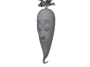 carrot cartoon 3D Модель
