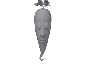 carrot cartoon 3D Модель