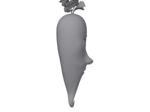 carrot cartoon 3D Модель