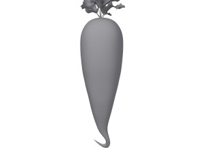 carrot cartoon 3D Модель