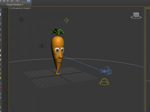 carrot cartoon 3D Модель