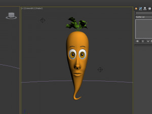 carrot cartoon 3D Модель
