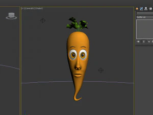 carrot cartoon 3D Model