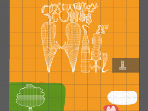 carrot cartoon 3D Модель