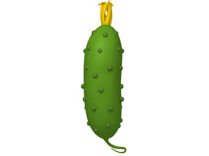 pickle cucumber cartoon Modello 3D