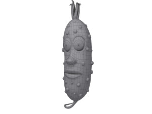 pickle cucumber cartoon Modello 3D