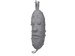 pickle cucumber cartoon Modello 3D