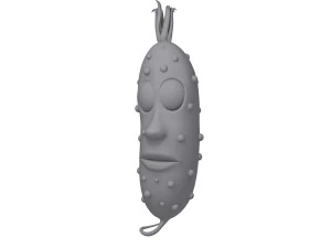 pickle cucumber cartoon 3D Model