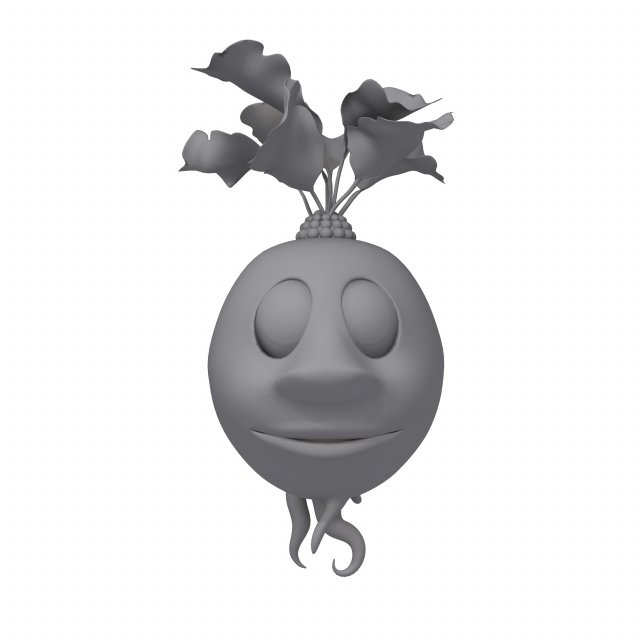 Radish Cartoon 3D Модель In Овощи 3DExport