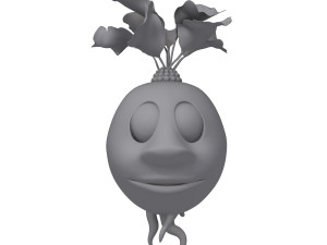 radish cartoon 3D Модель