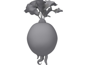 radish cartoon 3D Модель