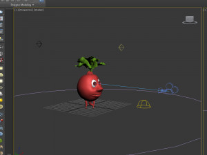 radish cartoon 3D Модель