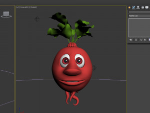 radish cartoon 3D Модель