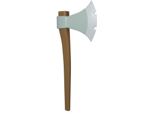 axe cartoon 3D Модель