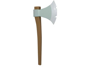 Axe cartoon 3D Model