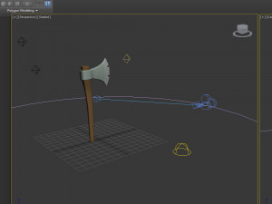 axe cartoon 3D Модель