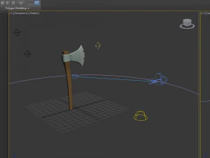 Axe cartoon 3D Model