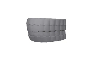human mouth 02 teeth cartoon 3D Model