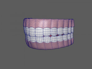 human mouth 02 teeth cartoon 3Dモデル