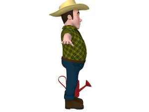farmer 03 cartoon 3D Model
