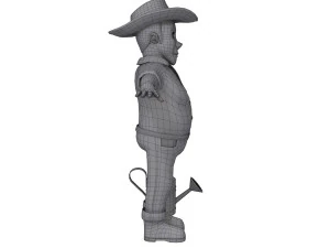 farmer 03 cartoon 3D Model
