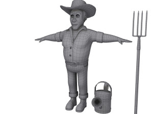 farmer 03 cartoon 3Dモデル