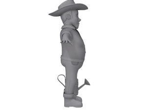 farmer 03 cartoon 3D Model