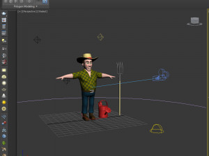farmer 03 cartoon 3Dモデル