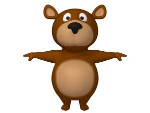 bear cartoon 3D Model