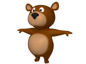 bear cartoon 3D Модель