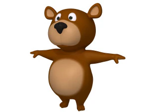 bear cartoon 3D Model