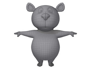 bear cartoon 3D Модель